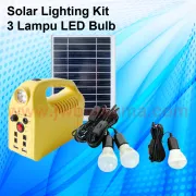 Mini Solar KitiLampu Bulb LEDi